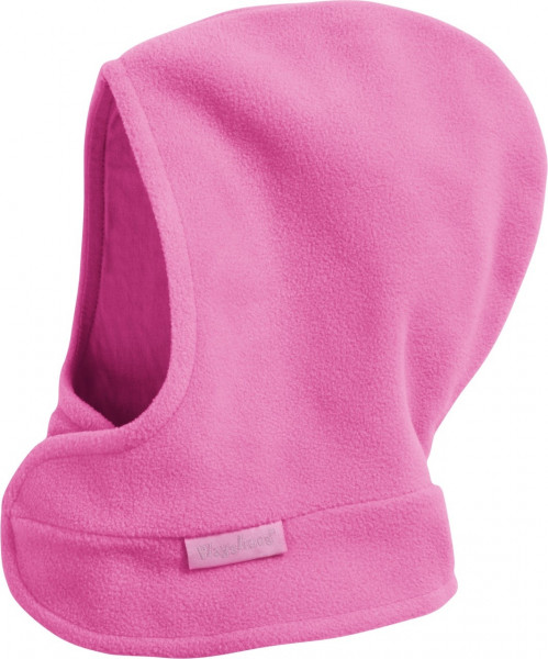 Playshoes Kinder Mütze Fleece-Schalmütze mit Klettverschluß Pink