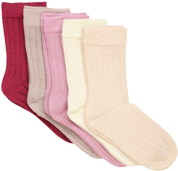 Minymo Kinder Socke Ankle Sock Rib (5-Pack) 6166