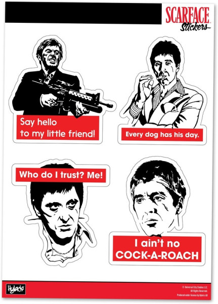 Scarface Sticker Set Accessoires Sticker