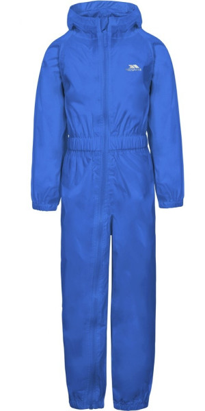 Trespass Kinder Regenset Button - Childs Unisex Rain Suit Blue