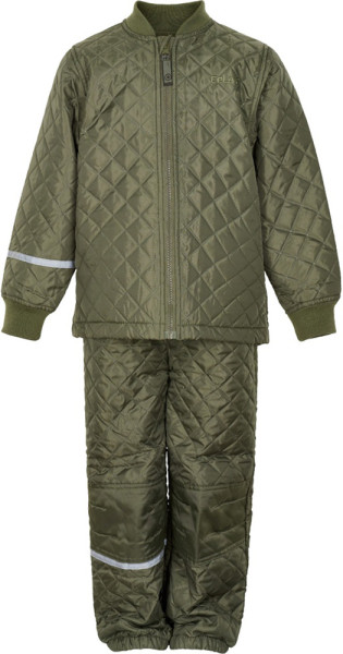 Celavi Kinder Thermo Set Basic Thermal Set Solid Dusty Olive