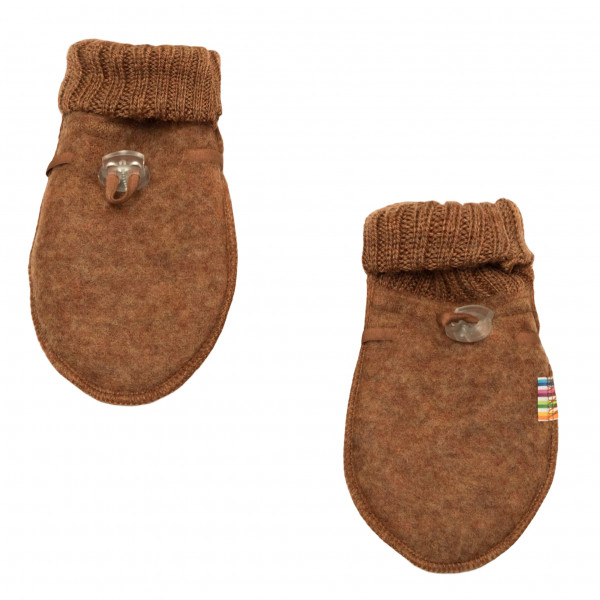 JoHa Kinder Baby Handschuhe aus 100% Wolle Caramel Melang