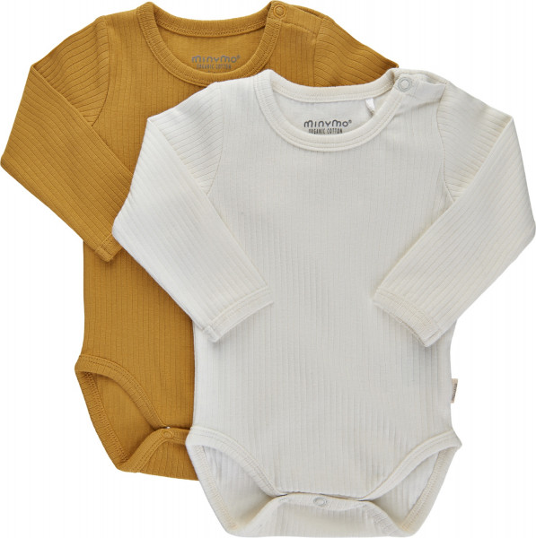 Minymo Kinder Body LS (2er Pack) Amber Gold