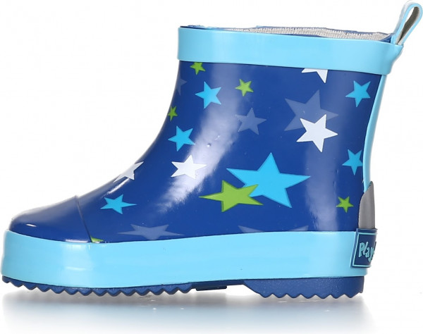 Playshoes Kinder Gummistiefel Halbschaft Sterne Blau