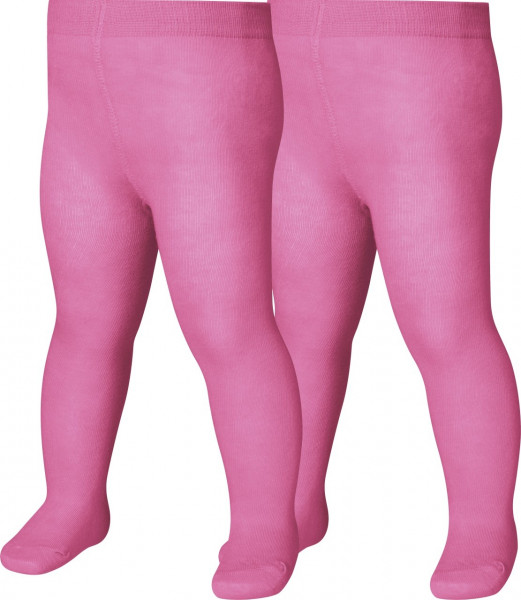 Playshoes Kinder Thermo-Strumpfhose Uni Doppelpack Pink