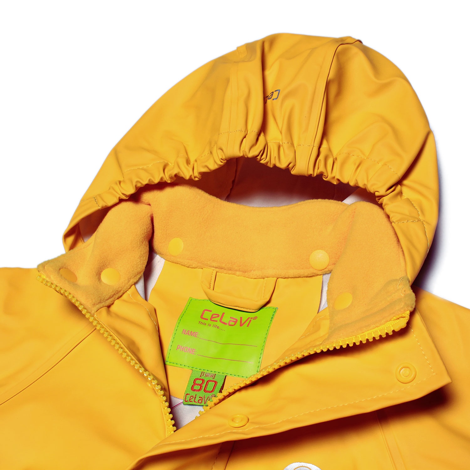 Celavi Unisex Kinder Regen-Set – Jacke & Latzhose/Hose, Wasserdicht (5000 Mm), Atmungsaktiv, Größen 70-150