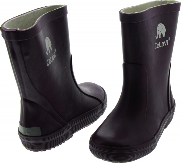 CeLaVi Kinder Gummistiefel Basic Wellies Solid Blackberry Wine