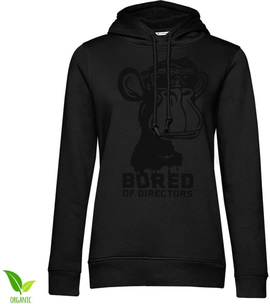 Bored of Directors Bod Logo Black On Black Girls Damen Hoodie Black