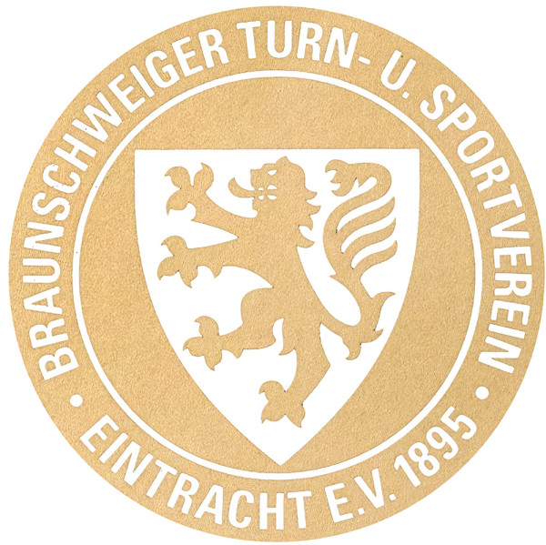 Eintracht Braunschweig Eintr. Braunschweig Aufkleber Traditionswapp gold