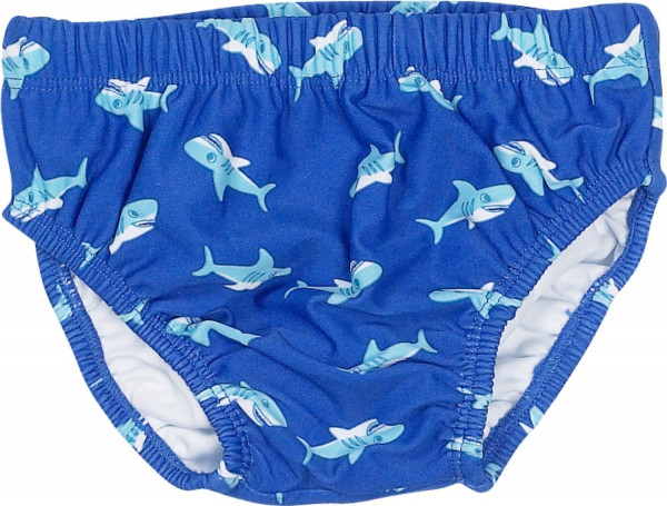 Playshoes Kinder Badehose UV-Schutz Windelhose Hai Blau