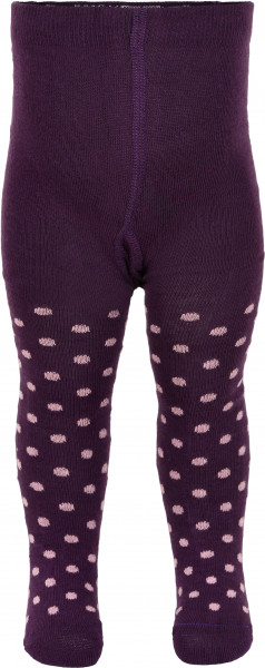 Minymo Mädchen Strümpfe Baby Stocking W. Pattern Shadow Purple