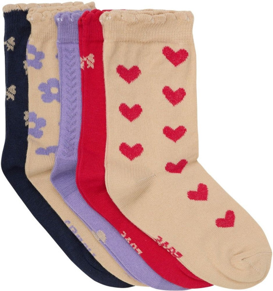 Minymo Kinder Socke Socks with Pattern (5-Pack) 6022