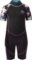 Trespass Kinder Badeeinteiler Posie - Kids 3Mm Short Wetsuit Dark Grey