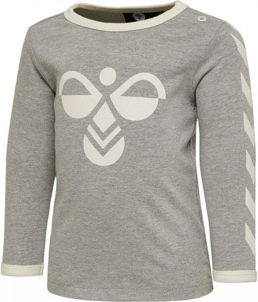 Hummel Kinder Longsleeve Flipper T-Shirt L/S Grey Melange
