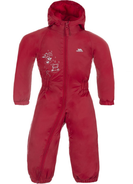 Trespass Kinder Regenset Dripdrop - Babies Rain Suit Signal Red