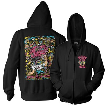 Acid Killer Hoodie Open Your Mind Zipped Hoodie DTR-35-KA011-DTF855