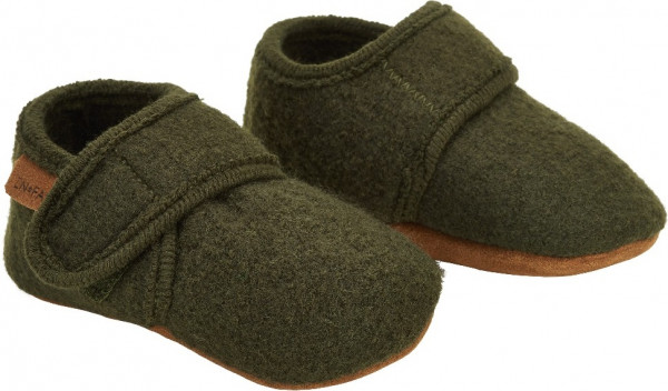 En Fant Kinder Baby Schuhe Baby Hausschuh aus Wolle 250008-Rosin