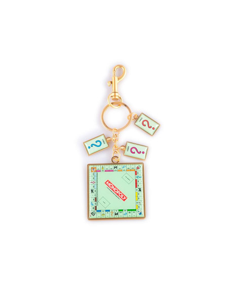 Monopoly - Metal Keychain With Charms Black