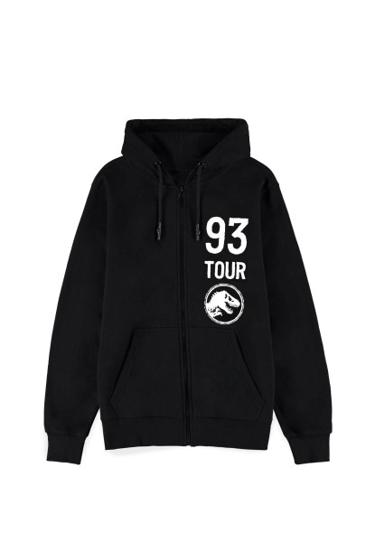 Universal - Jurassic Park - Men's Zipper Hoodie Black