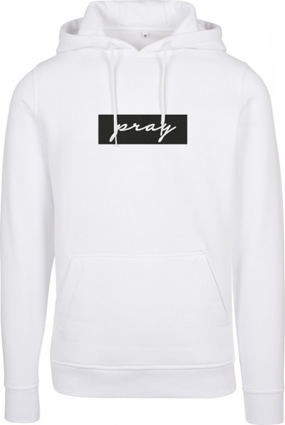 Mister Tee Pray Boxlogo Hoody White