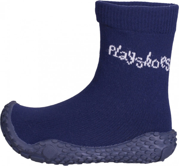 Playshoes Kinder Schuh Aqua-Socke Uni Marine
