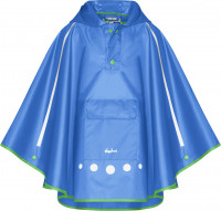 Playshoes Kinder Regenponcho faltbar blau