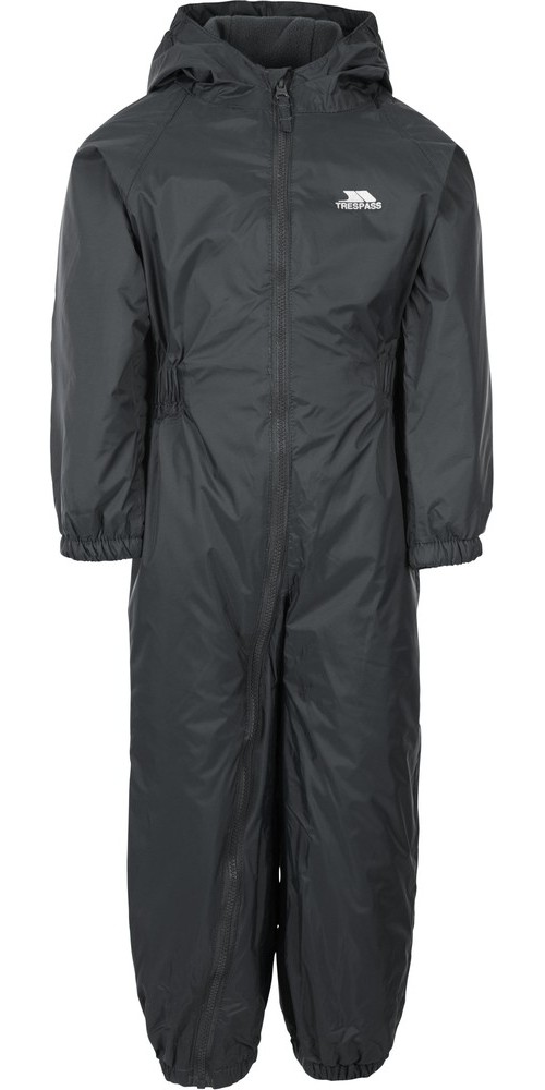 Trespass Kinder Regenset Dripdrop Childs Rain Suit Dark Grey