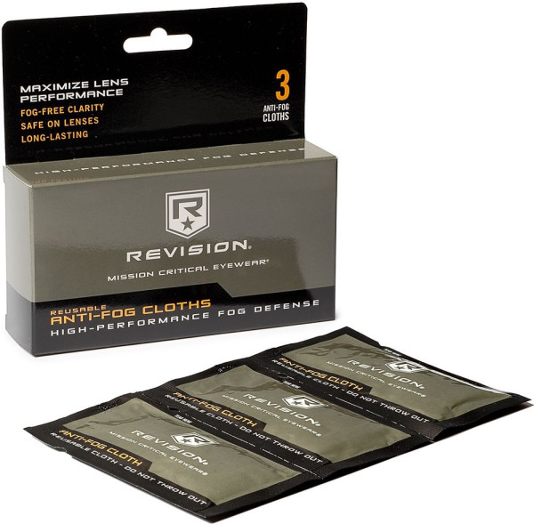 Revision Anti-Fog Cloth - Accessory - 3 Pack 4-0330-9005
