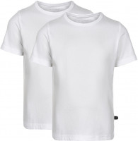 Minymo Jungen T-Shirts Basic 32 -T-Shirt (2-Pack) Pack W. 2 Colours White