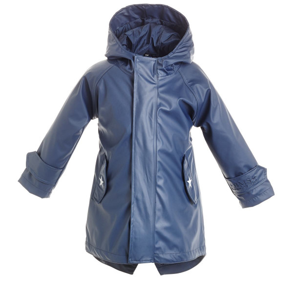 BMS Kinder Regenjacke HafenCity Coat Kids Pu/Lining Marine