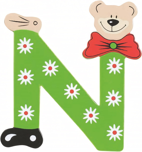 Playshoes Kinder Holz-Buchstaben N