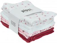 Pippi Baybwear Kinder Windeln Cloth Muslin Aop (8-Pack) 70x70 cm Baroque Rose