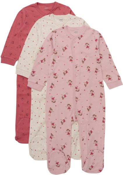 Pippi Babywear Kinder Schlafanzug Nightsuit W/F with Buttons AOP 1420