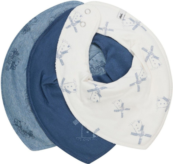 Pippi Babywear Kinder Lätzchen Bandana Bib Boy AOP (3-Pack) 6381