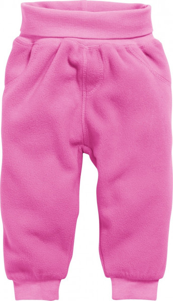 Schnizler Kinder Baby Pumphose Fleece mit Strickbund Pink