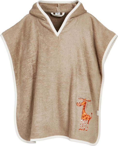 Playshoes Kinder Frottee-Poncho Wildtiere 340072