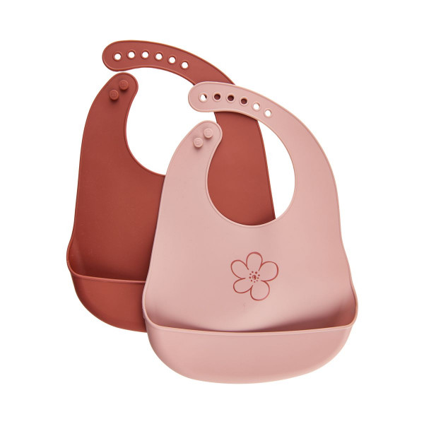 Celavi Kinder Lätzchen Silicon Bib (2-Pack) Redwood