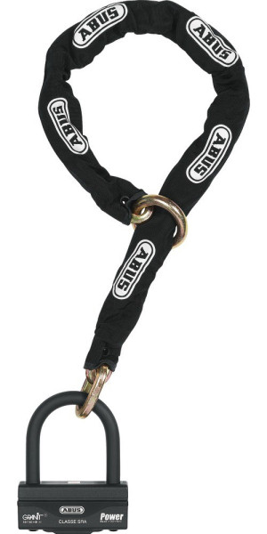 ABUS Schloss GRANIT™ 58 12KS Black Loop Schloss-Ketten-Kombi 32870 Schwarz