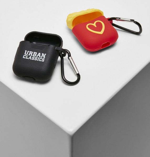 Urban Classics Earphone Case 2-Pack Black/Yellow