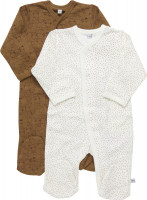 Pippi Babywear Kinder Schlafanzug Nightsuit mit Foot Buttons (2er Pack) Tinsel