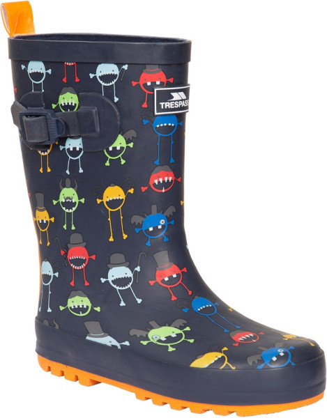 Trespass Kinder Gummistiefel Puddle - Kids Welly Monster Print