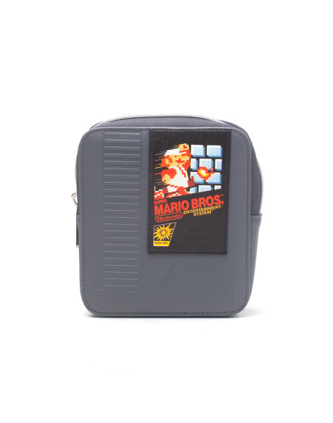 Super Mario Wallet Cartridge Shaped Coin Purse Grey