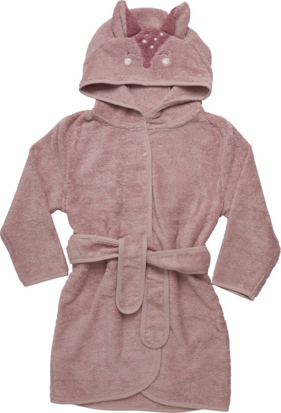 Pippi Babywear Kinder Bademantel Organic Bath Robe Misty Rose