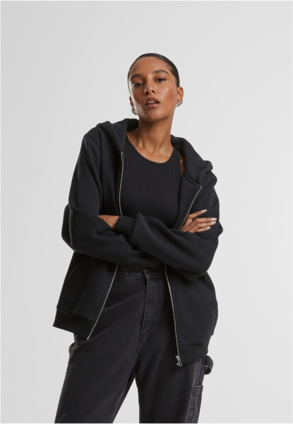 Urban Classics Damen Ladies Fluffy Zip Hoody TB7286