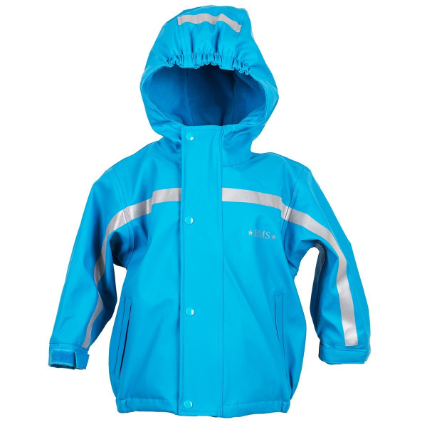 BMS Kinder Regenjacke Antarctic Softskin Buddeljacke Hellblau