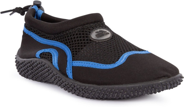 Trespass Kinder Badeschuh Paddle Junior - Unisex Aqua Shoe Black/Blue