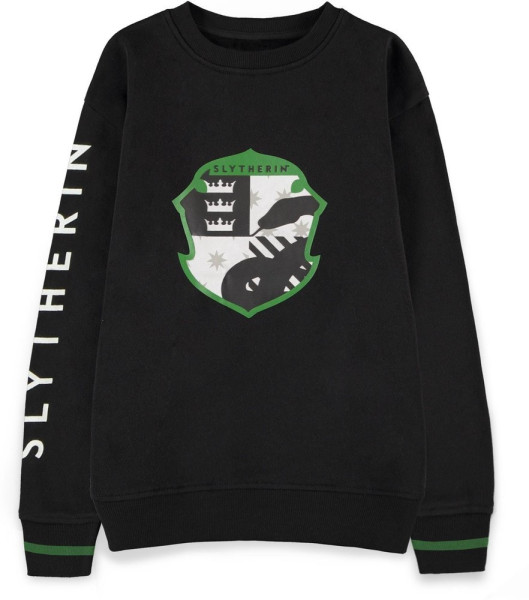Harry Potter - Slytherin Emblem Boys Crew Sweater Black