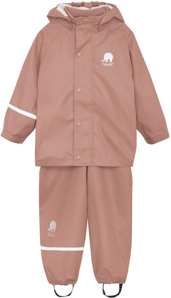 CeLaVi Kinder Regenset Basic Rainwear Set Solid PU Burlwood