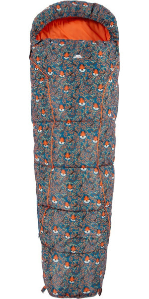 Trespass Kinder Tasche Bunka - Kids Sleeping Bag Teal Tiger Print