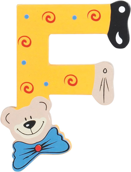 Playshoes Kinder Holz-Buchstaben F